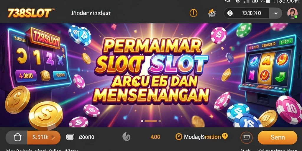 Tampilan gameplay yang menegangkan dari 738SLOT.