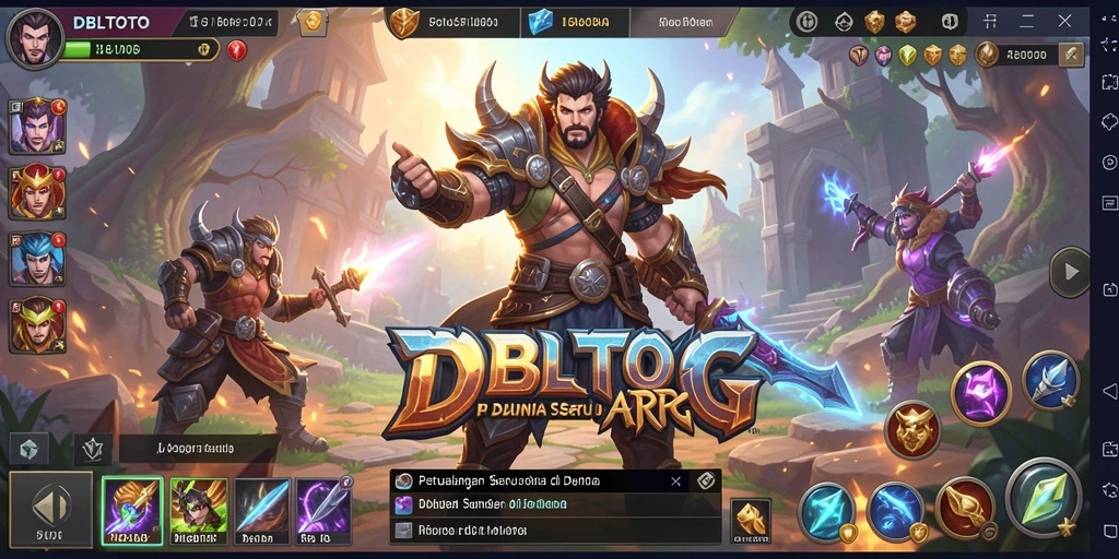 Screenshot gameplay DBLTOTO yang menampilkan pertarungan seru dan grafis menawan.