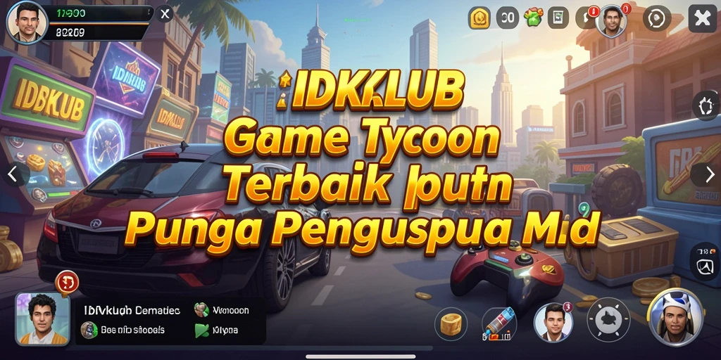 Gameplay seru di IDKLUB yang simulasikan bisnis Tycoon.
