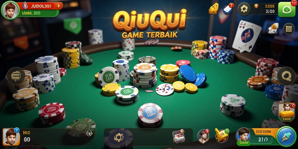 Screenshot menunjukkan gameplay seru dari JUDOL303 dengan tema QiuQiu.