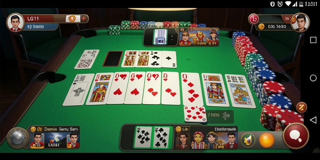 Tampilan menarik dari gameplay domino LG111 yang seru.
