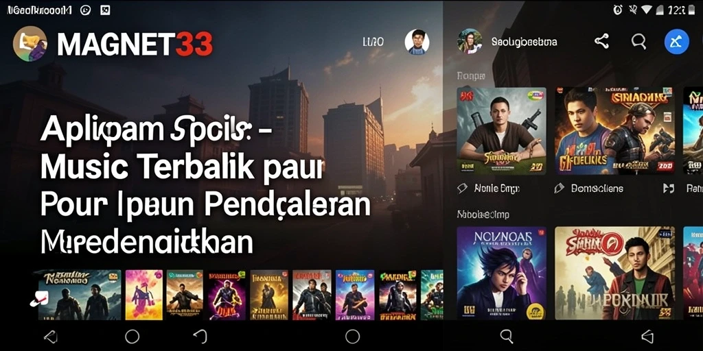 Tampilan gameplay MAGNET33 saat pengguna menikmati musik.