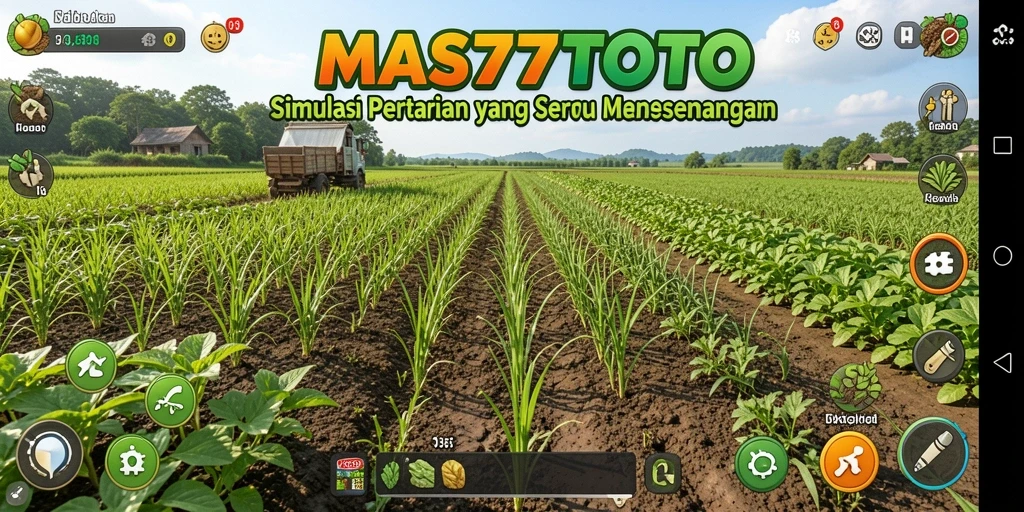 Gameplay MAS77TOTO yang menarik dan penuh warna saat bertani.