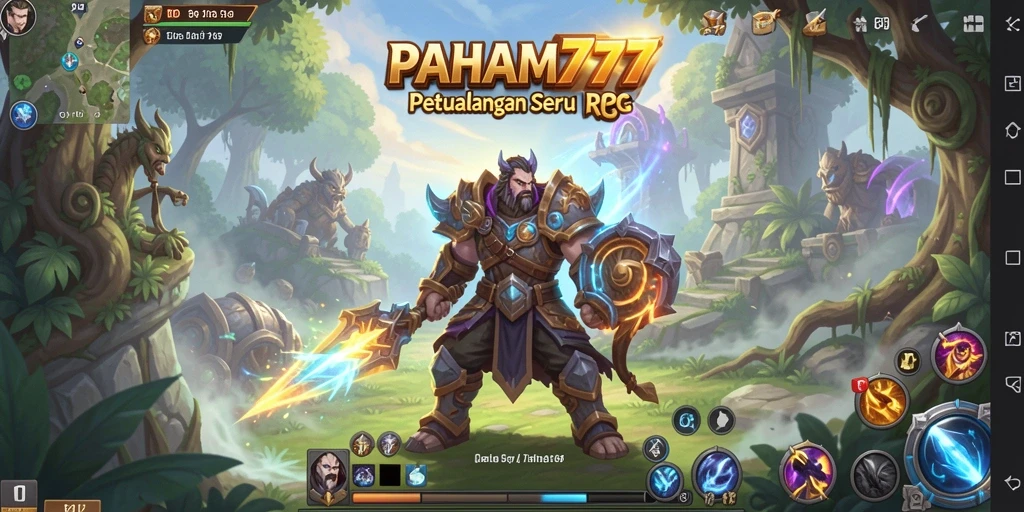 Screenshot gameplay menampilkan pertarungan seru dan karakter unik