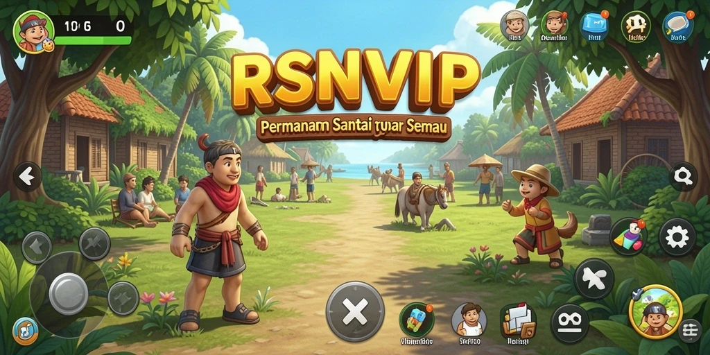Tangkapan layar gameplay RSNVIP yang menampilkan aksi seru dan warna-warni.