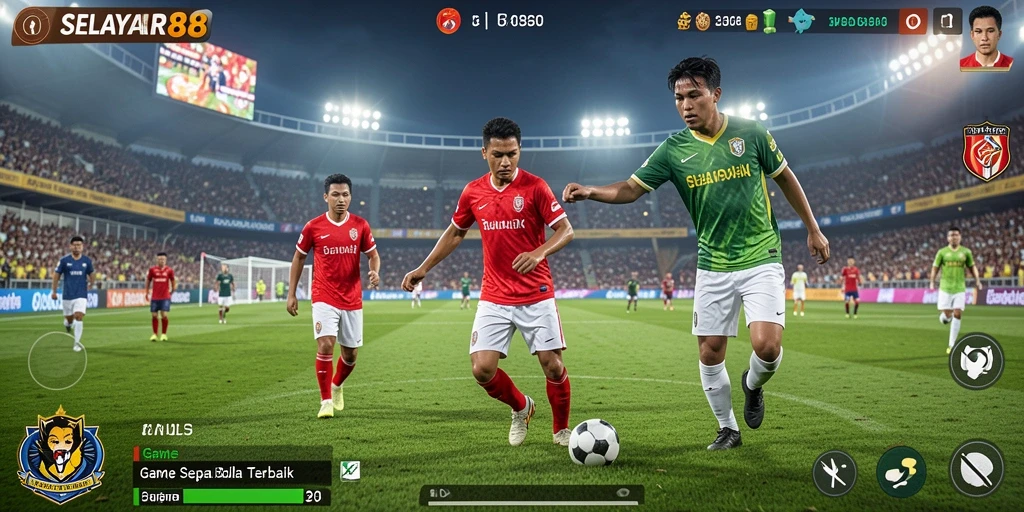 Tampilan gameplay SELAYAR88 yang mendebarkan saat berlaga di lapangan.
