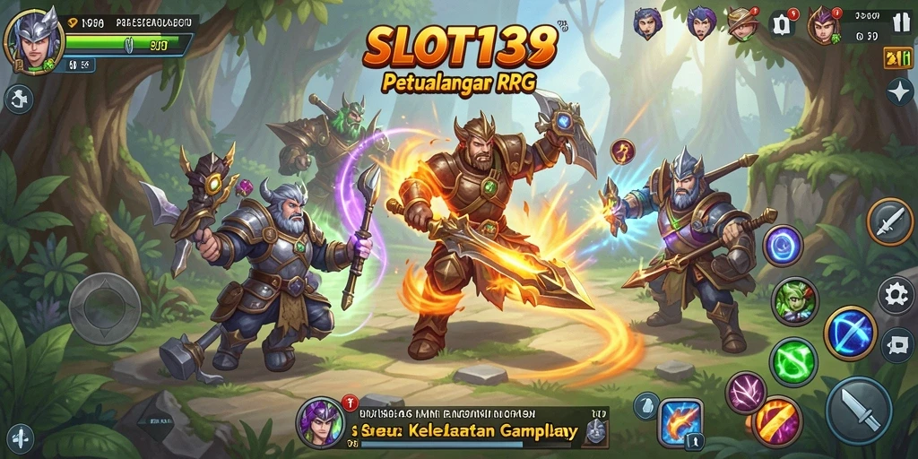 Gameplay seru SLOT138 menampilkan pertarungan epik dalam dunia RPG yang menakjubkan.