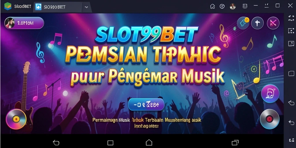 Tampilan permainan SLOT99BET dengan alunan musik yang mengasyikkan.