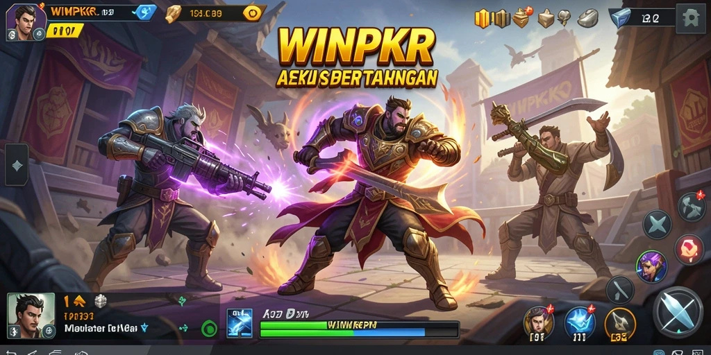 Tangkapan layar gameplay action dalam WINPKR yang mendebarkan.
